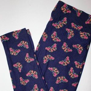 Lularoe Leggings HTF Butterfly OS